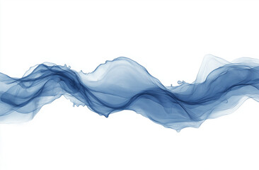  A high-resolution, hyper-realistic water splash with a simple blue wave line, isolated on a white background in a sharp-focus banner layout for stock photography use