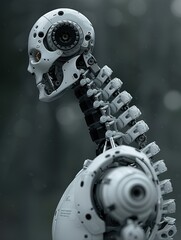 Fototapeta premium skeleton of the robot