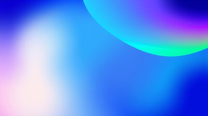  A digital illustration in cool blues, greens, and purples, featuring vibrant gradients and subtle noise textures for a contemporary feel. The design incorporates 2025 trending colors