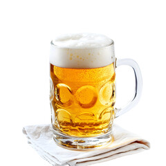 Glass of Beer Isolated on Transparent Background