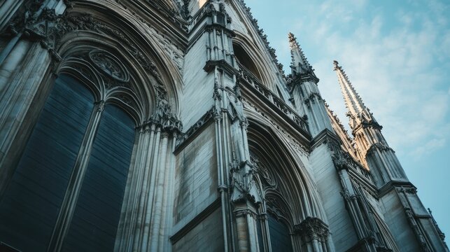 Majestic Gothic Architecture of St. Vitus Cathedral in Prague