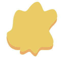 vector illustration of a yellow lemon