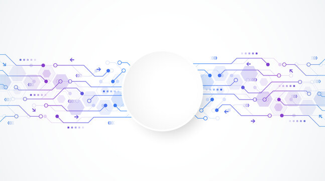 Digital tech motherboard texture design. Creative idea AI banner concept for internet technology. Software coding. Engineering concept for poster, cover, banner, header, web, presentation template
