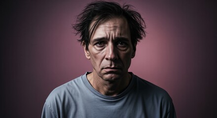 Fototapeta premium Portrait of a sad man