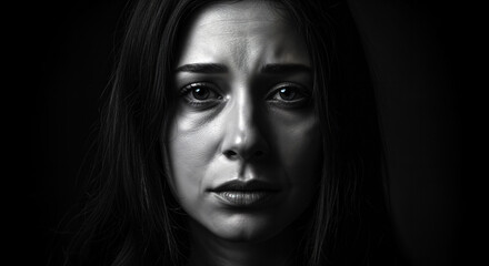 Fototapeta premium Portrait of a sad woman