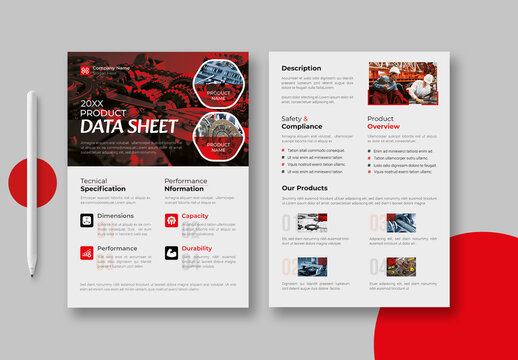 Technical Data Sheet Layout