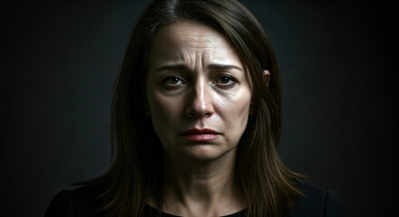 Portrait of a sad woman