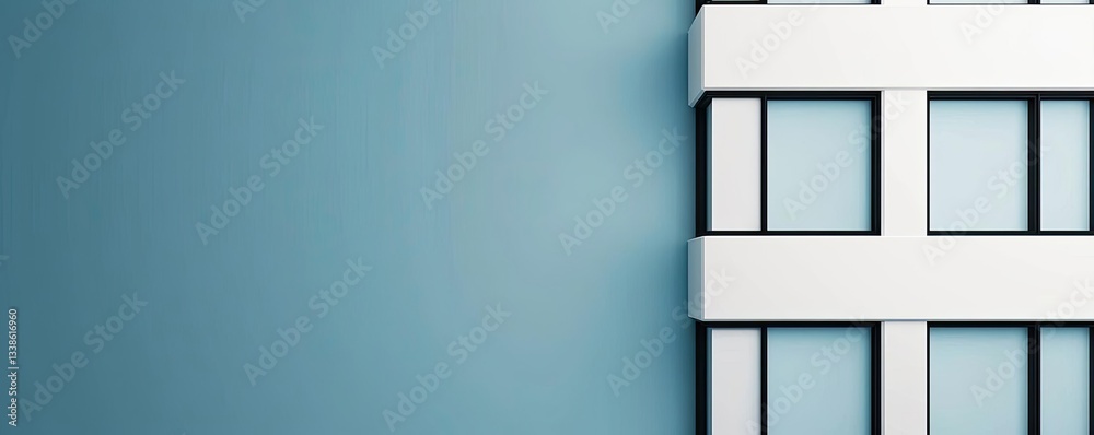 Poster negative space design abstract background concept. modern architectural detail highlighting clean li