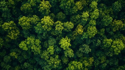 Forest and tree landscape texture abstract background, Aerial top view forest atmosphere area, Texture of forest view from above.