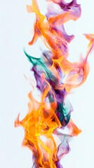 Fototapeta premium colorful smoke on black