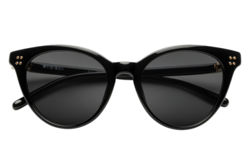 Stylish black cat-eye sunglasses with decorative details perfect for summer outings