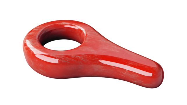 red map marker, navigation and location pin, 3d icon, Transparent Background PNG