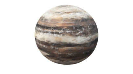 Saturn planet 3D illustration, detailed space astronomy concept, realistic textures, Transparent Background PNG