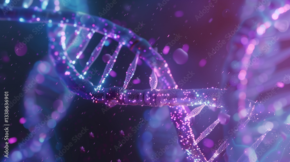 Poster this visual representation of genetic modifications and their impact on youth.