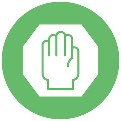 Obraz premium Halt Icon