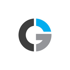 Abstract Geometric Circular Logo Design