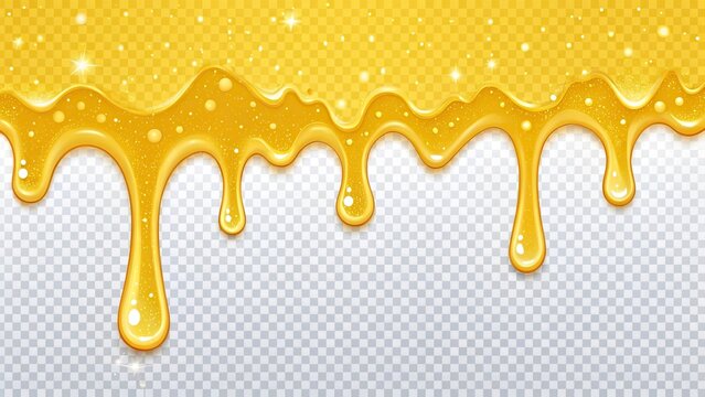 Dripping new  paint on transparent background. Vector illustration for your design elemant