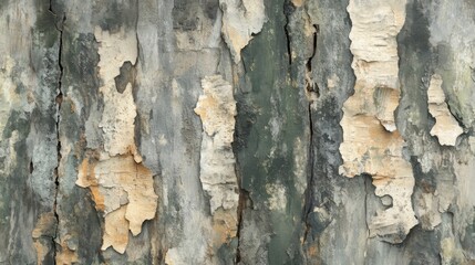 Obraz premium Weathered Wood Texture Shows Peeling Paint And Cracks