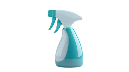 Spray bottle 3D render icon, sleek and modern cleaning product design, Transparent Background PNG