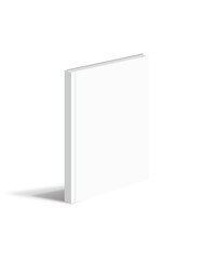 A standing book cover mockup illustration.