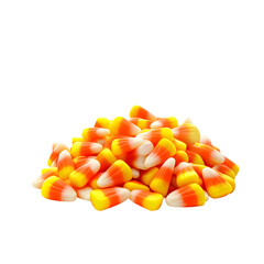 Candy Corn Isolated on White Background