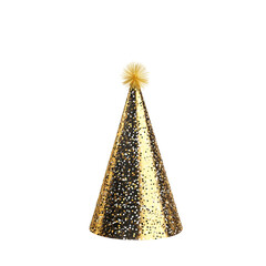 New Year&rsquo;s Eve Party Hat with Shiny Isolated on Transparent Background