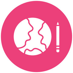 Globe and Pen Icon