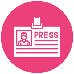 Press Badge Icon
