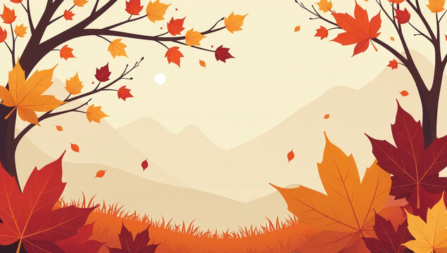 minimalist autumn posters vector format feature bold fall designs advertising purposes online offline marketing materials