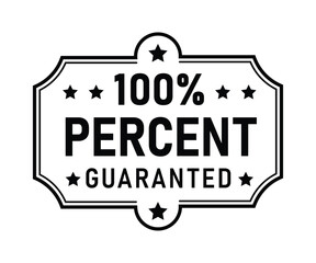 Guaranteed quality seal logo template with bold typography showcasing assurance and reliability in design