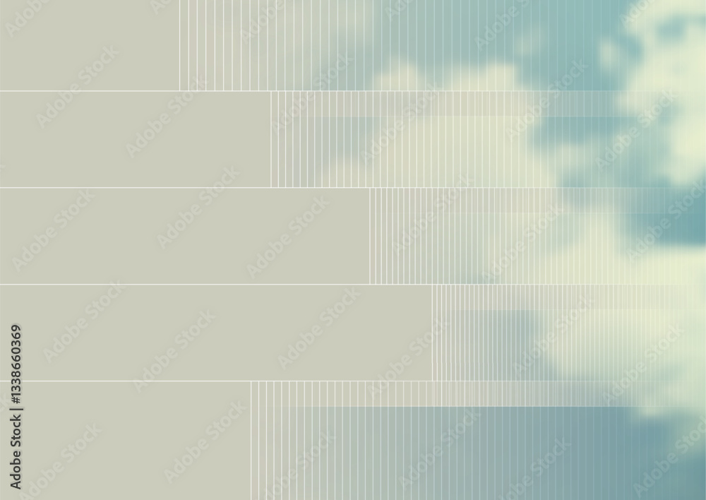 Aufkleber sky clouds tech background with grey geometric stripes and white lines. vector futuristic design