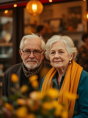 portrait of senior couple