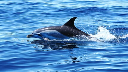 Fototapeta premium Dolphin swimming in the ocean