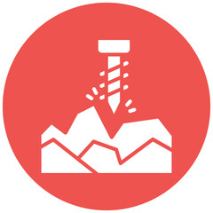 Mining Drill Icon