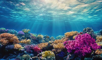 Exploring vibrant underwater coral reefs through ocean photography