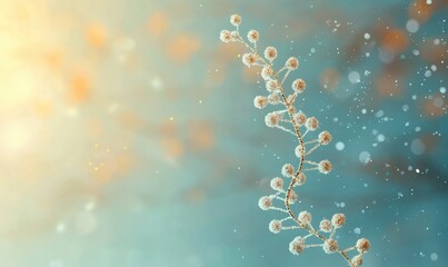Serene photography of delicate blossoms in nature's light