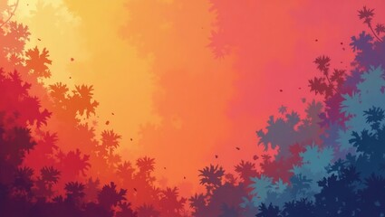 Obraz premium colorful abstract background of nature at sunset or sunrise, evoking feelings of peace and tranquility