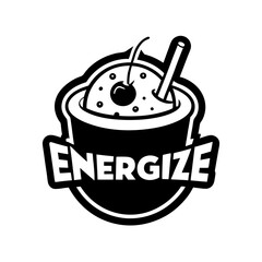 vector illustration of a birthday cake with ice cream