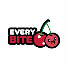 cherry fruit vector illustration