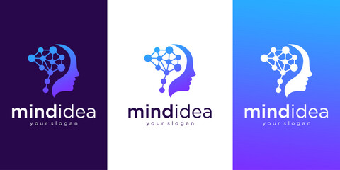 Abstract Logo Design With Gradient Colors