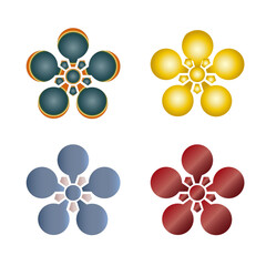 デザイン家紋:梅鉢紋（前田慶次）