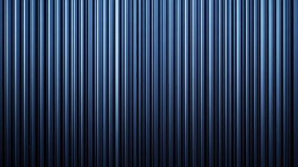 Abstract blue metallic vertical lines background with gradient lighting and modern industrial design for creative use
