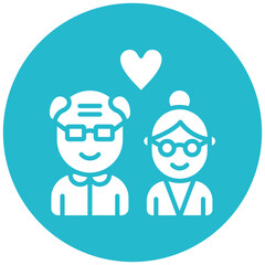 Grandparents Affection Icon