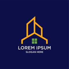 Abstract Modern Building Logo Design