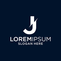 Abstract Modern J Letter Logo Design