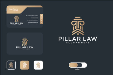 Abstract Modern Logo Design For Law Firm With Business Cards
