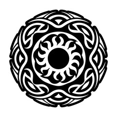 A filled style icon of lava symbol