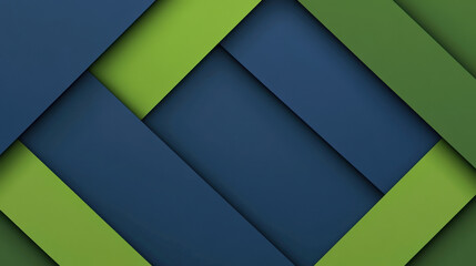 Fototapeta premium modern abstract background featuring blend of blue and green geometric shapes arranged in layered pattern, creating sense of depth and minimalism