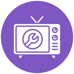 Fototapeta premium Television Repair Icon