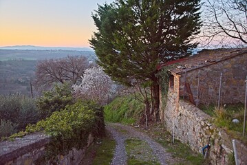 Sunrise in Rural Monteleone d'Orvieto, Umbria, Italy